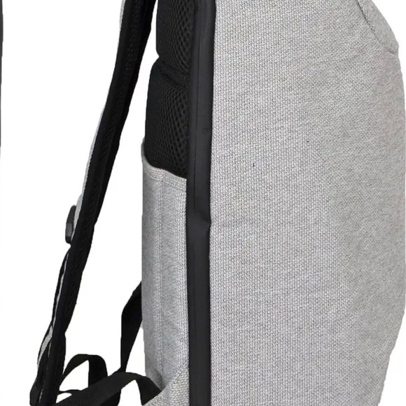 Light Heather Gray Grey Anti-Theft Laptop Backpack by
DUCHAMP - Picture 3 of 5